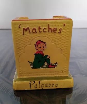 Buy MANOR WARE Vintage Matchbox Holder Elf Design Polperro Used • 6.99£