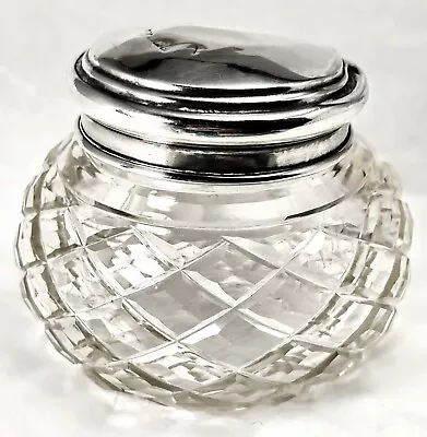 Buy George V, Cut Glass/Silver Dressing Table Jar. Birmingham 1919. 143g. A J Pepper • 16.95£