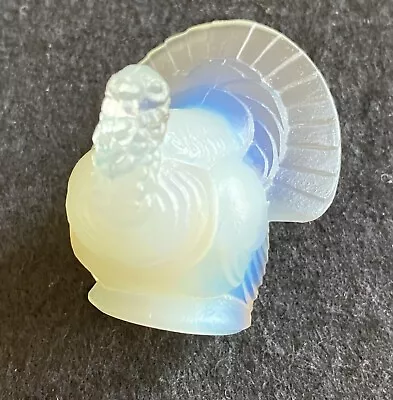 Buy Sabino Opalescent Glass Turkey Figurine Sabino France Stamp Vintage Thanksgiving • 28.29£