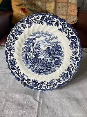 Buy Myotts Country Life. Blue & White Plate 1950’s Side Plate • 3£