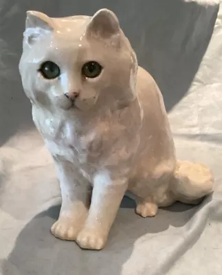 Buy Winstanley Size 3 White Cat Signed, Glass Eyes. • 55£