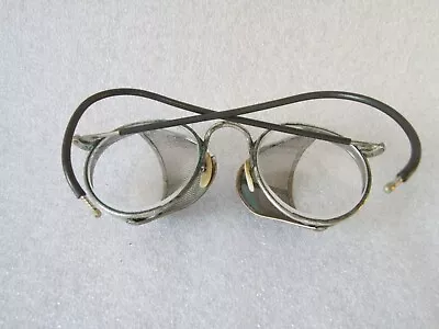 Buy Original Antique Bausch & Lomb Ful-vue Safety Glasses W/ Metal Mesh Steampunk • 73.62£