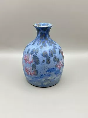 Buy CONWY POTTERY Blue Handmade Bud Vase (Wales) • 20£