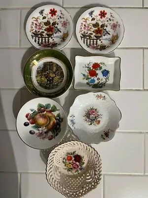 Buy Four Small Condiment/dipping/butter/jam Dishes In Various Patterns • 10£