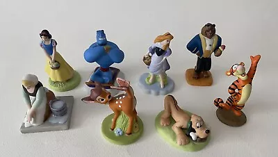 Buy Disney Grolier Porcelain/Ceramic Figurines X 8 Bambi Genie Pluto & More • 19.99£