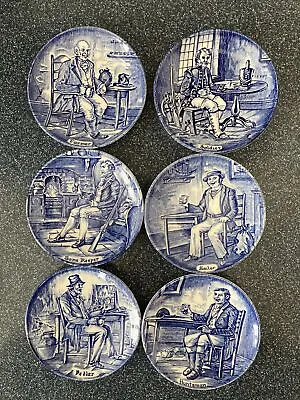 Buy OLD CHELSEA FURNIVALS LIMITED 4  PLATE / COASTER ENGLISH Set Of (6) 647812 • 45.66£