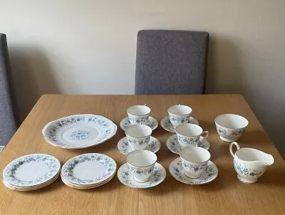 Buy Colclough Braganza Selection Of China Tea Set - Trios, Sugar Bowl, Cake Plate • 6.50£