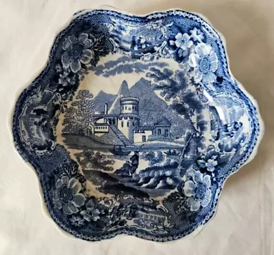 Buy Charming Antique Blue & White English Dish, Circa 19th Century • 48£