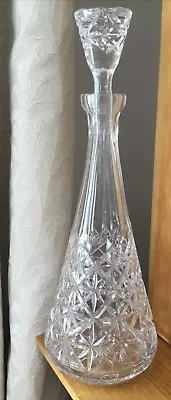 Buy Webb Corbett Crystal Tall Wine Decanter + Stopper. Excellent • 12£