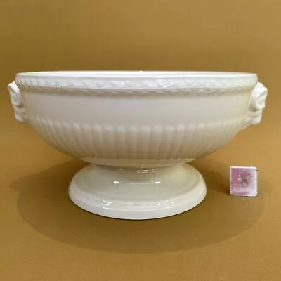 Buy Wedgwood Queen's Ware Edme Small Footed Bowl Fruit/Salad Rams Head Handles 2nds • 19.99£