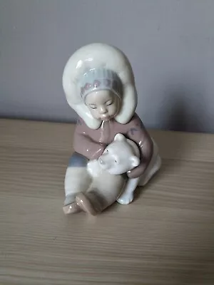 Buy Lladro Eskimo Child With Polar Bear • 15£