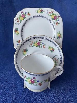 Buy Art Deco/Vintage Tea Set Trio. Plant Tuscan China. Hand Painted. VGC • 15£