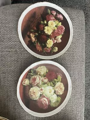 Buy 2x Vintage Royal Vale China Plate 20cm ‘Basket Of Flowers’ • 8£