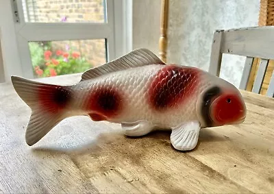 Buy Laura Ashley Large Ceramic Pottery Koi Carp Red Fish 30cms • 20£