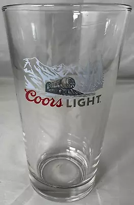 Buy COORS LIGHT OFFICIAL Blue Mountain Train 16oz Beer Pint Glass Tap The Rockies • 5.58£