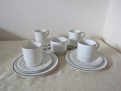 Buy Vintage Retro Poole Pottery Broadstone Teaset 4 Cups Saucers & Plates Sugar Bowl • 11.99£