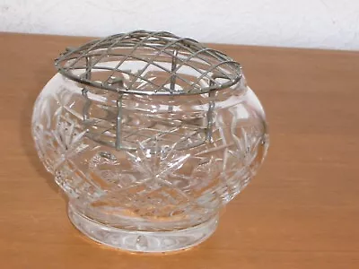 Buy Cut Glass Rose Bowl - Perfect Condition • 5.99£