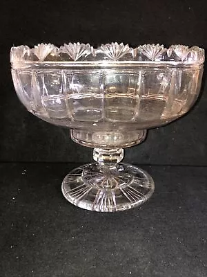 Buy 19th Century Anglo-Irish GEORGIAN Lead Crystal Cut Glass Centrepiece Bowl C.1825 • 600£