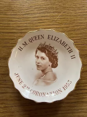 Buy 1953 Queen Elizabeth Ii Coronation China Plate Tuscan Fine English Bone China • 10£