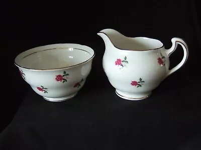 Buy Vintage Colclough Fragrance  Bone China Milk Jug & Sugar Bowl  Ditsy Roses • 7.99£