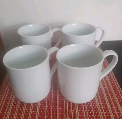 Buy 4 X Classic White Royal Worcester Mugs • 9£