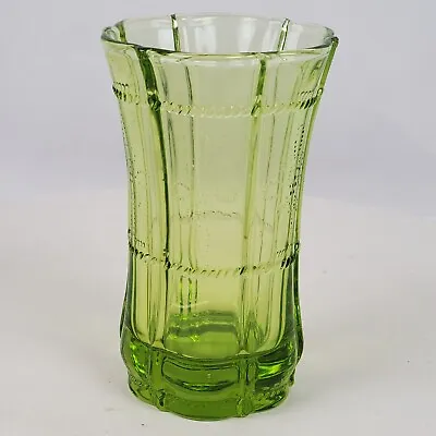 Buy Vintage Depression Ware Green Scallop Tumbler Glass Replacement 5 Inch Tall • 8.39£