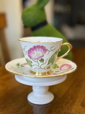 Buy Vintage Tuscan Fine English Bone China Tea Cup & Saucer  Chrysanthemum Floral • 27.03£