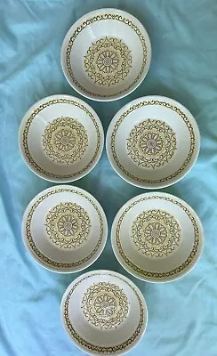 Buy Vintage 1970's American Max Schonfeld Ironstone Sierra Dinnerware 6-Piece Bowls • 23.30£