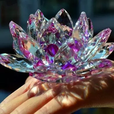 Buy Crystal Flower Ornament Large Crystal Craft Home Decor 1 D3W5cz Pcs ). ги • 5.81£