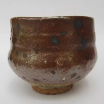 Buy Studio Pottery Ash And Tenmoku Glaze Japanese Style Stoneware Chawan Or Tea Bowl • 25£