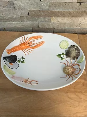Buy Large Vintage Bassano Seafood Platter Italy RARE • 35£