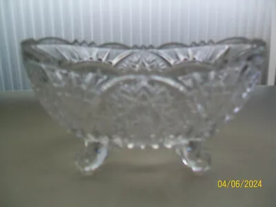 Buy Vintage Crystal Cut Glass Sweet, Bonbon Bowl • 2£