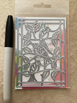 Buy Cutting Dies For Card Making Birds Stained Glass  • 4£