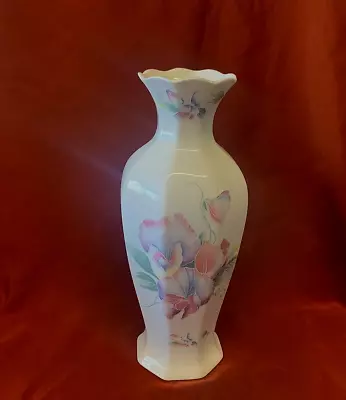 Buy Stunning Aynsley Fine Bone China  Little Sweetheart  Vase 20 Cm Large Vintage • 8.99£