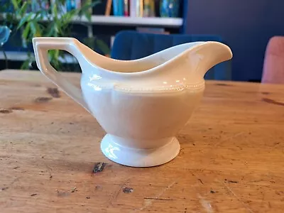 Buy Burleigh White Ceramic Jug  Made In England 10cm Tall • 8£