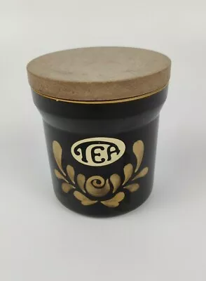 Buy Denby Bakewell - Storage Jar For Tea With Wooden Lid VINTAGE 1970S • 7.79£