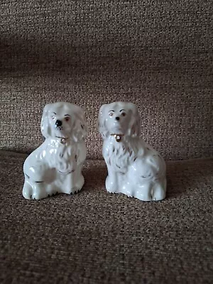 Buy Beswick Staffordshire China Pair Small King Charles Spaniel Vintage • 14.99£