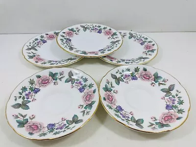 Buy Royal Grafton Bone China Fragrance Design 3 Plates 2 Saucers Plate Gilt Edged • 9.99£