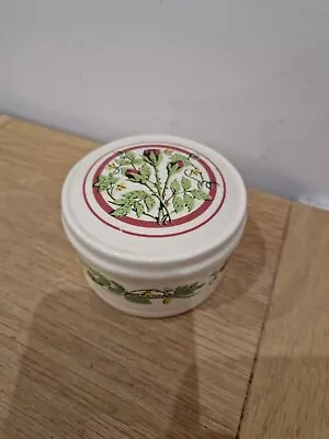 Buy National Trust Trinket Pot With Lid By Boncath Pottery Dorn Williams Floral  • 5£