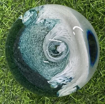 Buy Caithness Scotland Glass ‘Tidal Wave’ Paperweight Excellent Quality Sphere 745g • 24.99£