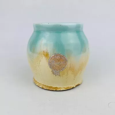 Buy Remued Vintage Australian 67 Vase Green Drip Glaze • 17.71£