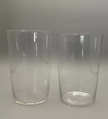 Buy 2 X Baccarat Crystal Beer Water Glasses Signed 13.5cm High 9cm Diameter AF • 50£
