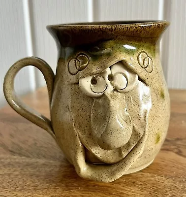 Buy Vintage Pretty Ugly Pottery Mug Cup 1980s Stoneware Made In Wales Rustic 4” • 10£