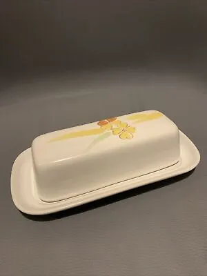Buy Vtg Noritake Stoneware Covered Butter Dish Painted Floral Flower Made In Japan • 23.50£