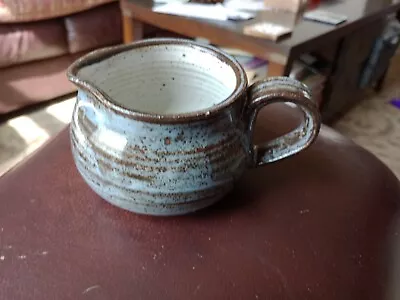 Buy Jane Payne,Hatherleigh Pottery, Devon. Stoneware Blue/Grey Jug. 5.5cm Tall. • 9£