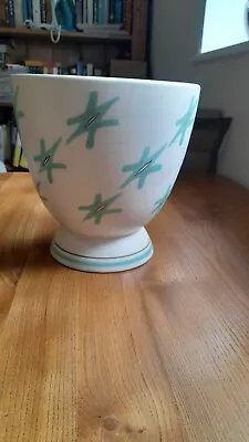 Buy POOLE POTTERY FREEFORM ‘Green Stars' FST Pot/Vase/Planter Shape 721 22.5cm High • 155£