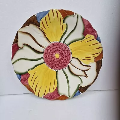 Buy Decorative H J Wood Art Nouveau Style Floral Majolica Plate 22cm • 14.50£