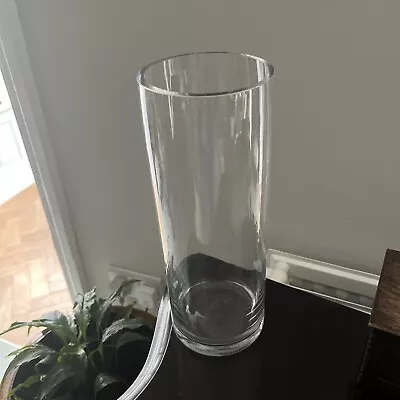 Buy Large, Heavy Clear Crystal (?) Glass Vase Possibly Dartington • 10£