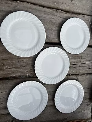 Buy Wedgwood Candlelight White Bone China - Set Of 5 - 17cm Tea / Side Plates • 29.99£