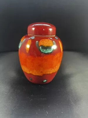 Buy Poole Pottery. Volcano Collection. Ginger Jar Miniature. Retro Colours. • 27.50£